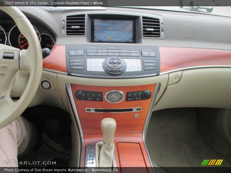 Crimson Roulette Pearl / Wheat 2007 Infiniti M 35x Sedan