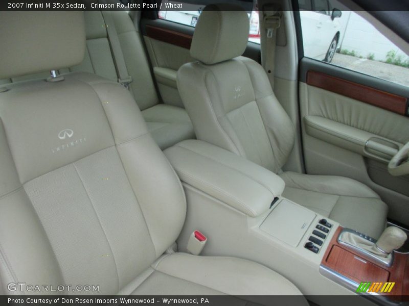 Crimson Roulette Pearl / Wheat 2007 Infiniti M 35x Sedan