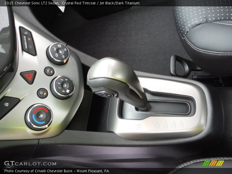 Crystal Red Tintcoat / Jet Black/Dark Titanium 2015 Chevrolet Sonic LTZ Sedan