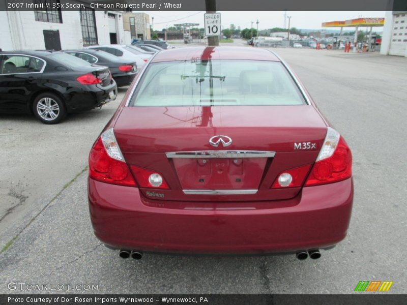 Crimson Roulette Pearl / Wheat 2007 Infiniti M 35x Sedan