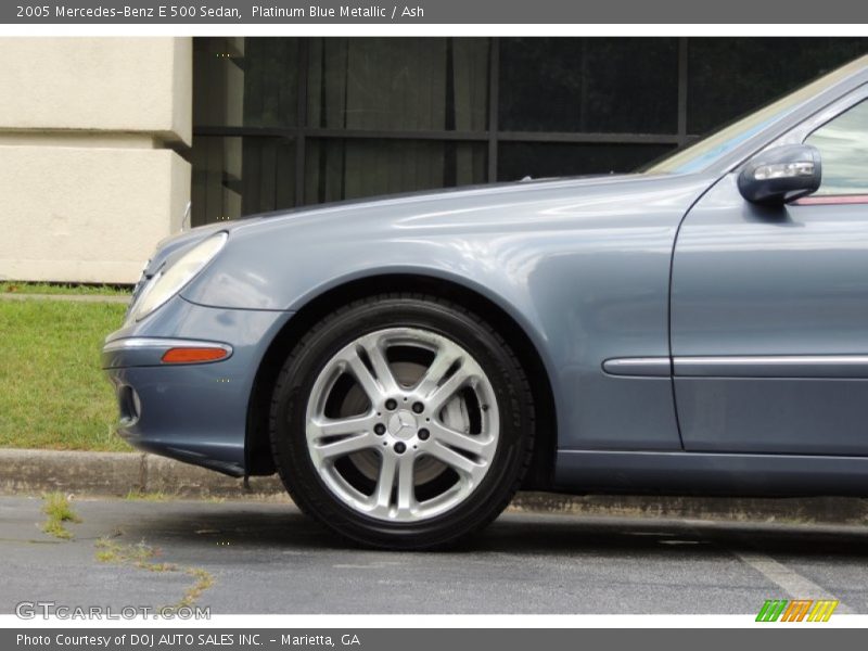 Platinum Blue Metallic / Ash 2005 Mercedes-Benz E 500 Sedan