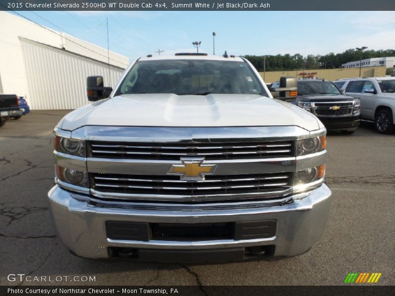Summit White / Jet Black/Dark Ash 2015 Chevrolet Silverado 2500HD WT Double Cab 4x4