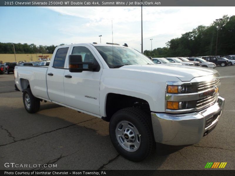 Summit White / Jet Black/Dark Ash 2015 Chevrolet Silverado 2500HD WT Double Cab 4x4