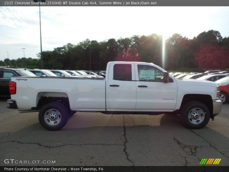 Summit White / Jet Black/Dark Ash 2015 Chevrolet Silverado 2500HD WT Double Cab 4x4