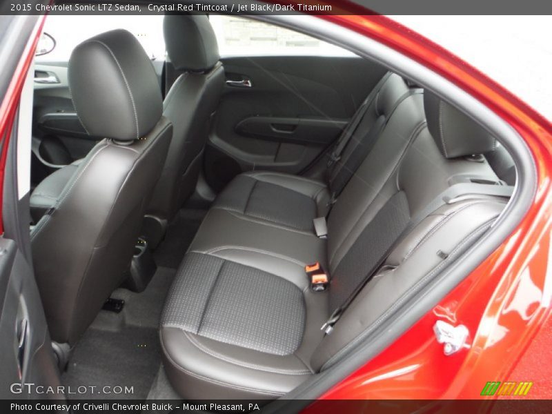 Crystal Red Tintcoat / Jet Black/Dark Titanium 2015 Chevrolet Sonic LTZ Sedan
