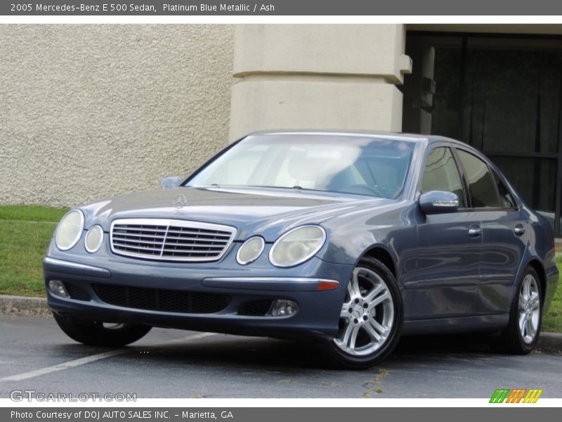 Platinum Blue Metallic / Ash 2005 Mercedes-Benz E 500 Sedan