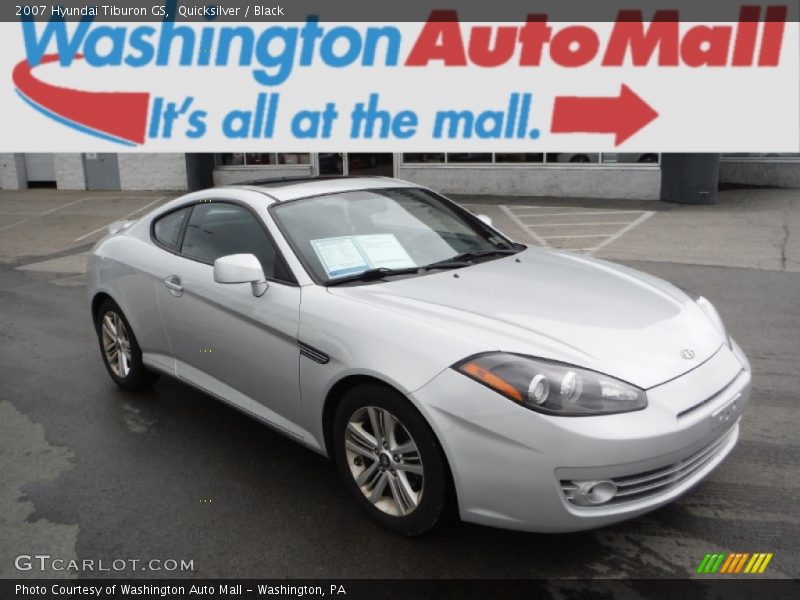 Quicksilver / Black 2007 Hyundai Tiburon GS
