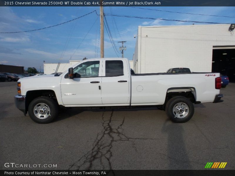 Summit White / Jet Black/Dark Ash 2015 Chevrolet Silverado 2500HD WT Double Cab 4x4