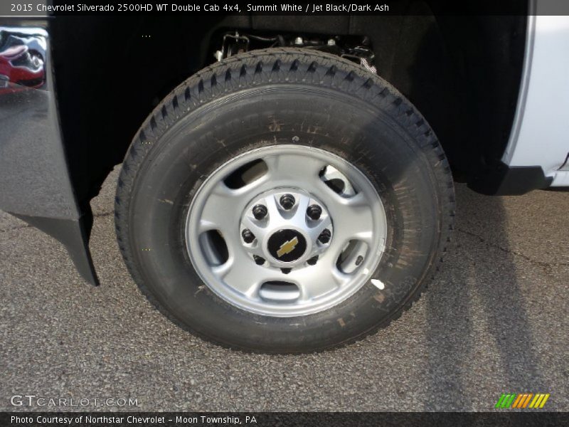 Summit White / Jet Black/Dark Ash 2015 Chevrolet Silverado 2500HD WT Double Cab 4x4