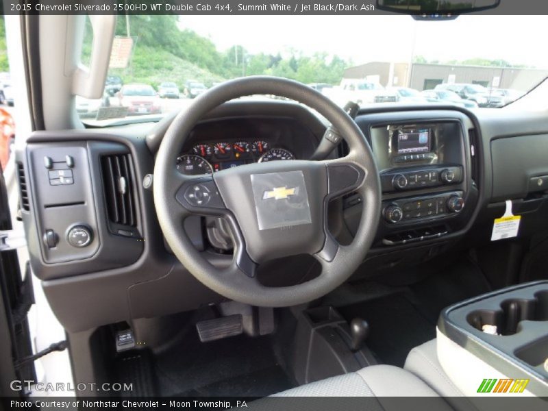 Summit White / Jet Black/Dark Ash 2015 Chevrolet Silverado 2500HD WT Double Cab 4x4