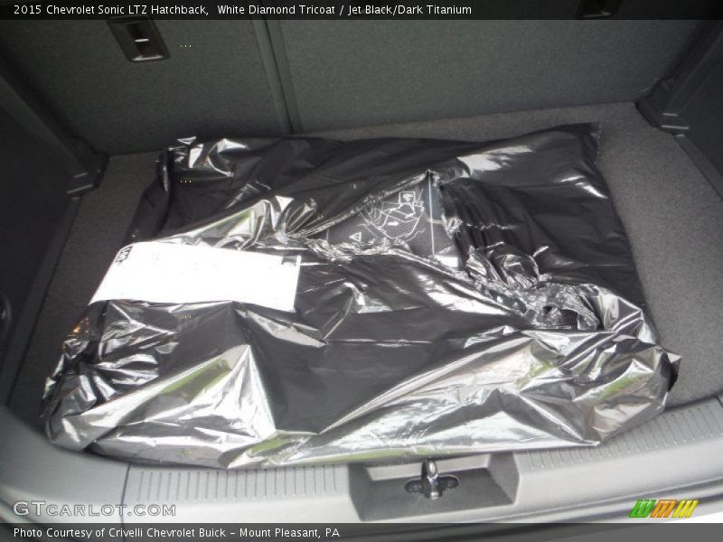 White Diamond Tricoat / Jet Black/Dark Titanium 2015 Chevrolet Sonic LTZ Hatchback