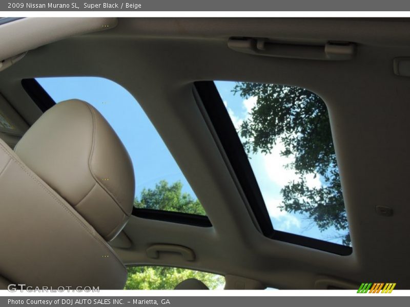 Super Black / Beige 2009 Nissan Murano SL