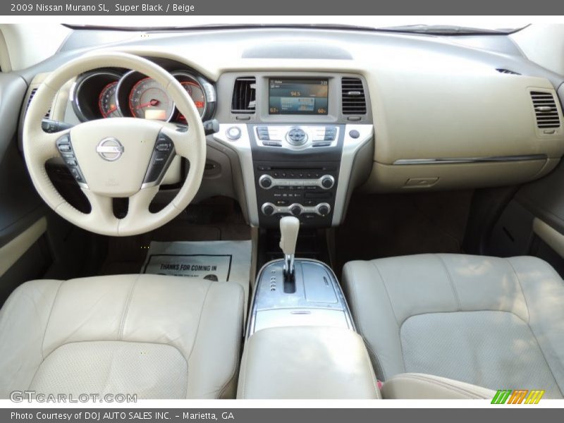 Super Black / Beige 2009 Nissan Murano SL