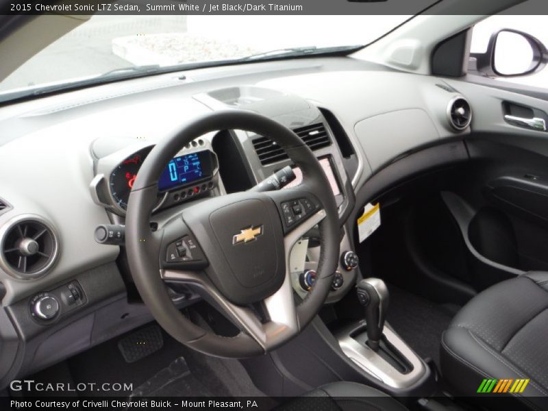  2015 Sonic LTZ Sedan Jet Black/Dark Titanium Interior