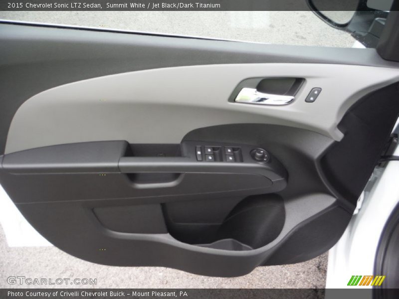 Summit White / Jet Black/Dark Titanium 2015 Chevrolet Sonic LTZ Sedan