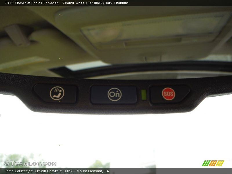 Summit White / Jet Black/Dark Titanium 2015 Chevrolet Sonic LTZ Sedan