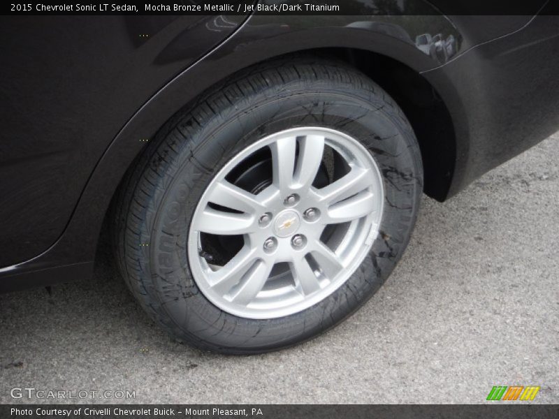 Mocha Bronze Metallic / Jet Black/Dark Titanium 2015 Chevrolet Sonic LT Sedan