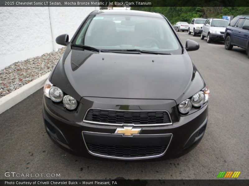 Mocha Bronze Metallic / Jet Black/Dark Titanium 2015 Chevrolet Sonic LT Sedan