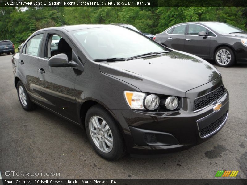Mocha Bronze Metallic / Jet Black/Dark Titanium 2015 Chevrolet Sonic LT Sedan