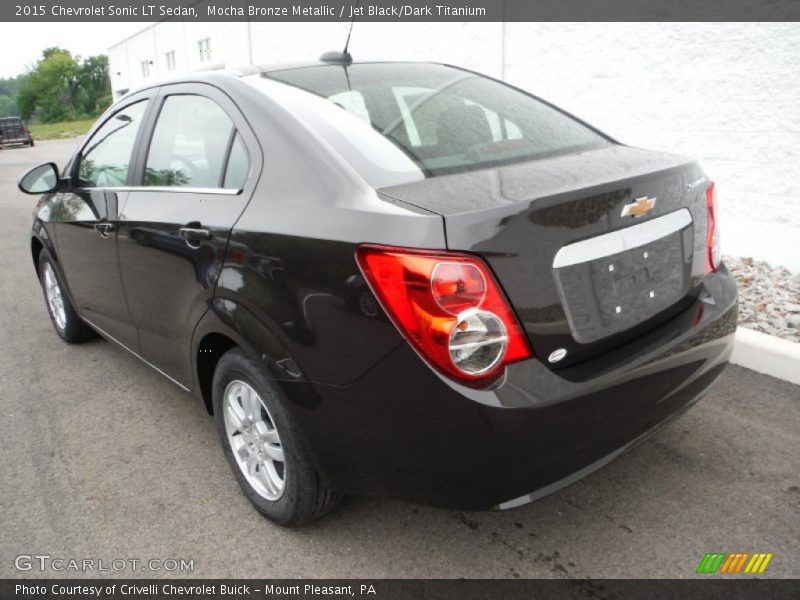 Mocha Bronze Metallic / Jet Black/Dark Titanium 2015 Chevrolet Sonic LT Sedan
