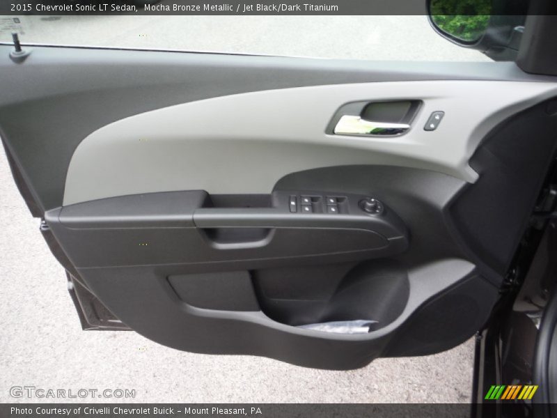 Mocha Bronze Metallic / Jet Black/Dark Titanium 2015 Chevrolet Sonic LT Sedan