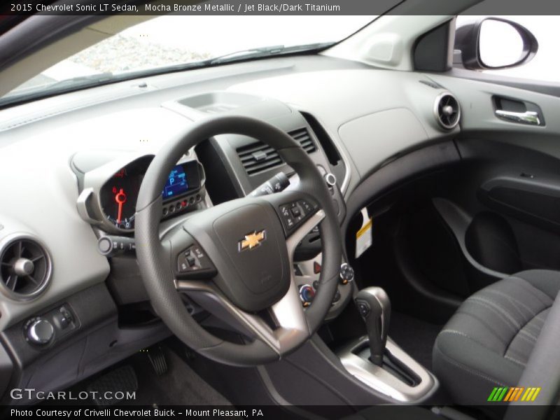 Mocha Bronze Metallic / Jet Black/Dark Titanium 2015 Chevrolet Sonic LT Sedan
