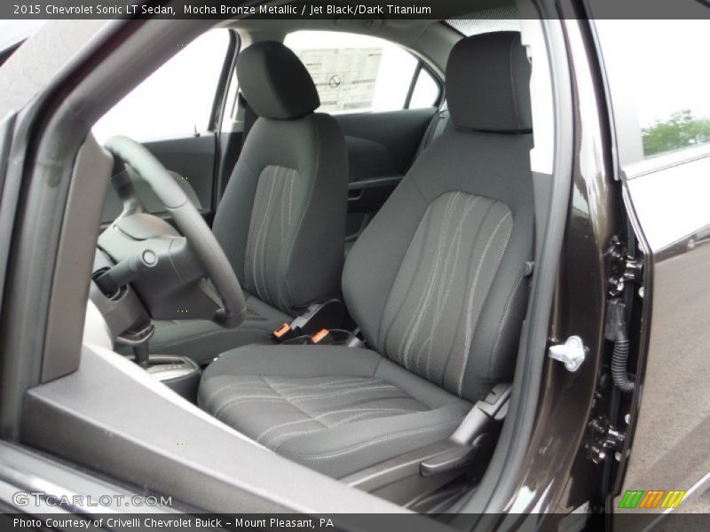 Mocha Bronze Metallic / Jet Black/Dark Titanium 2015 Chevrolet Sonic LT Sedan