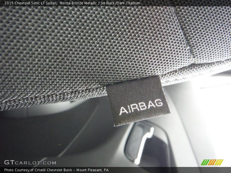 Mocha Bronze Metallic / Jet Black/Dark Titanium 2015 Chevrolet Sonic LT Sedan