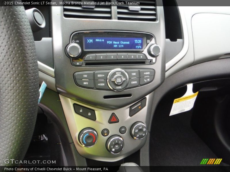 Mocha Bronze Metallic / Jet Black/Dark Titanium 2015 Chevrolet Sonic LT Sedan
