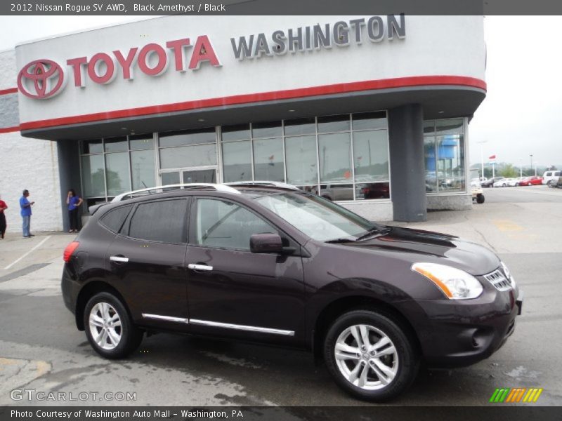 Black Amethyst / Black 2012 Nissan Rogue SV AWD