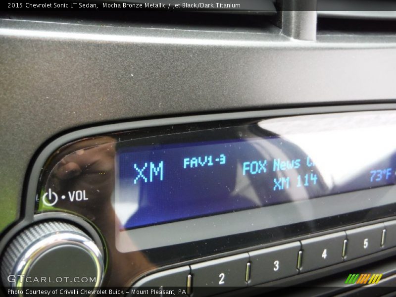 Mocha Bronze Metallic / Jet Black/Dark Titanium 2015 Chevrolet Sonic LT Sedan