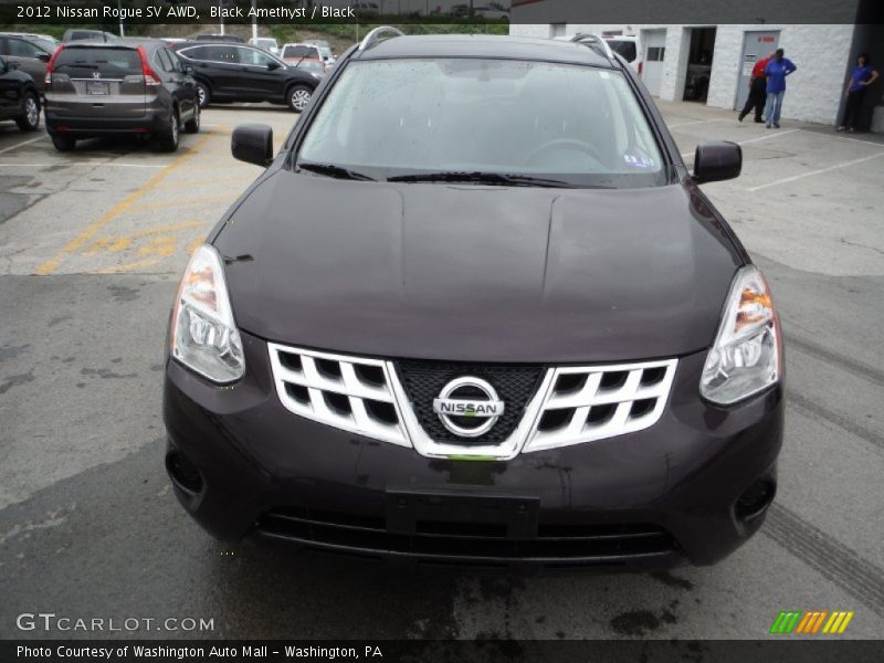 Black Amethyst / Black 2012 Nissan Rogue SV AWD