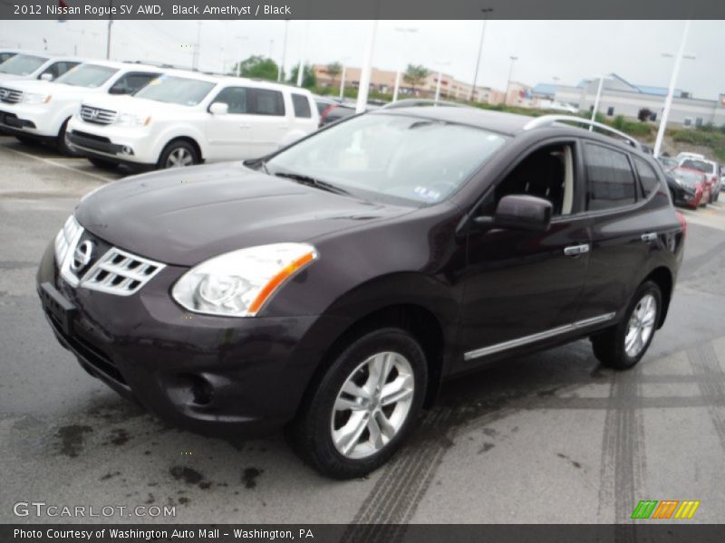 Black Amethyst / Black 2012 Nissan Rogue SV AWD