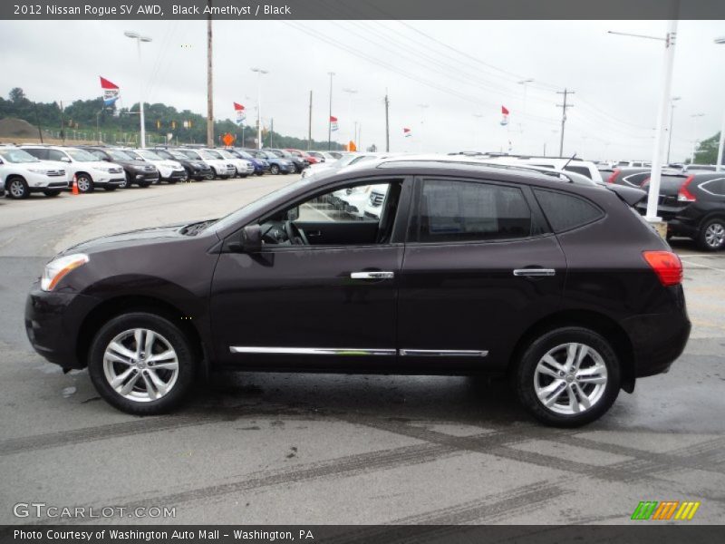 Black Amethyst / Black 2012 Nissan Rogue SV AWD