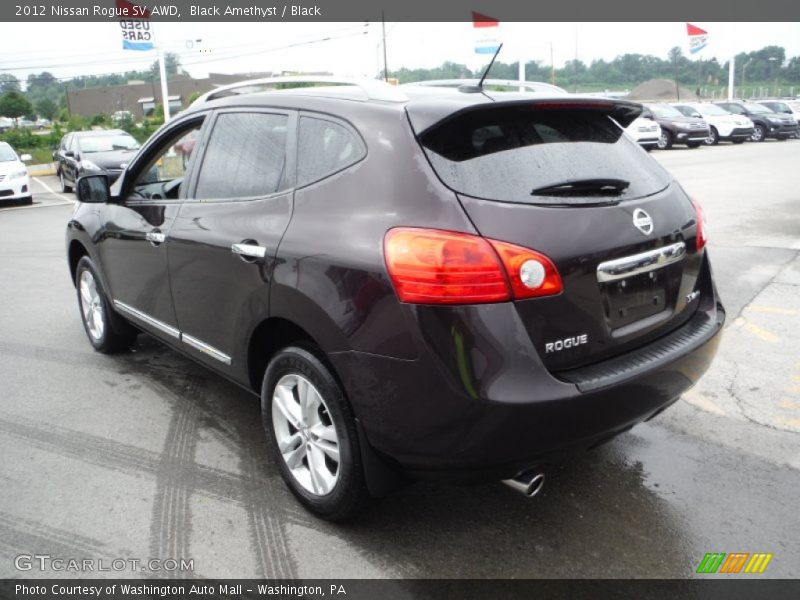 Black Amethyst / Black 2012 Nissan Rogue SV AWD