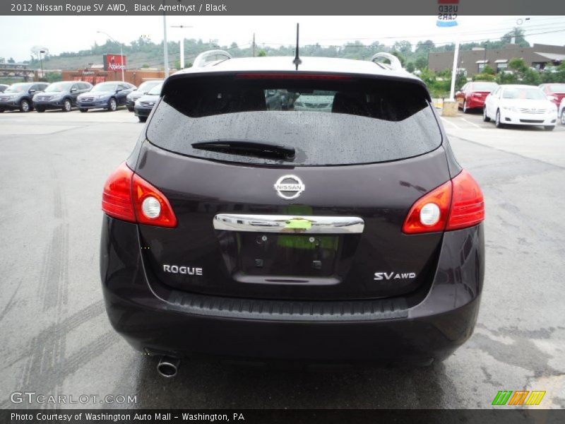 Black Amethyst / Black 2012 Nissan Rogue SV AWD