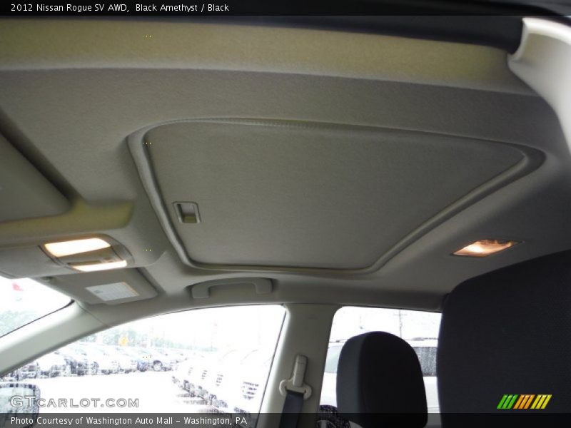 Black Amethyst / Black 2012 Nissan Rogue SV AWD