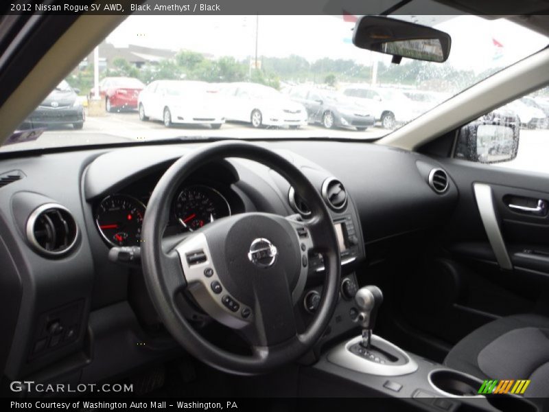 Black Amethyst / Black 2012 Nissan Rogue SV AWD