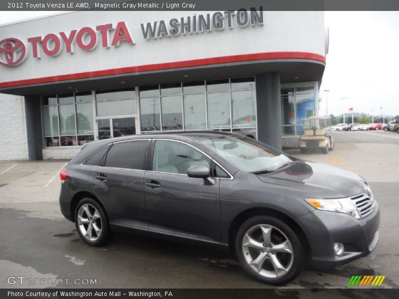 Magnetic Gray Metallic / Light Gray 2012 Toyota Venza LE AWD