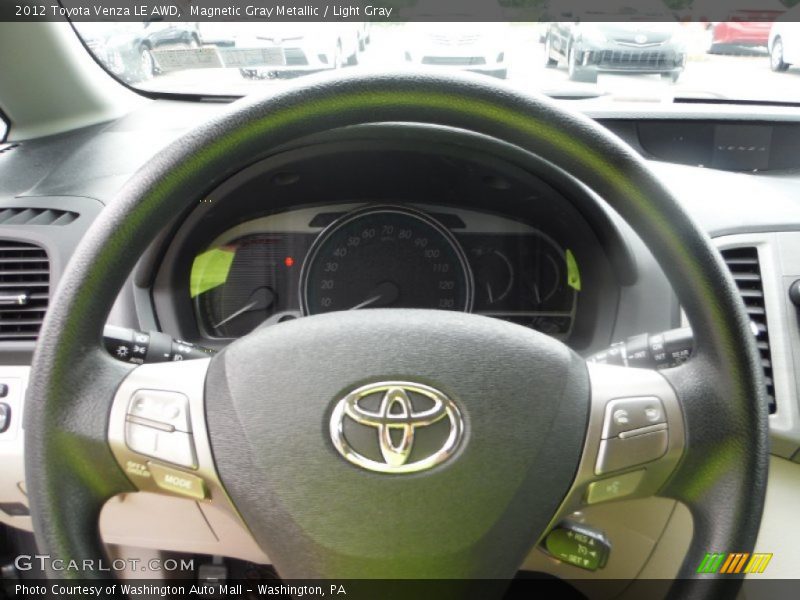 Magnetic Gray Metallic / Light Gray 2012 Toyota Venza LE AWD