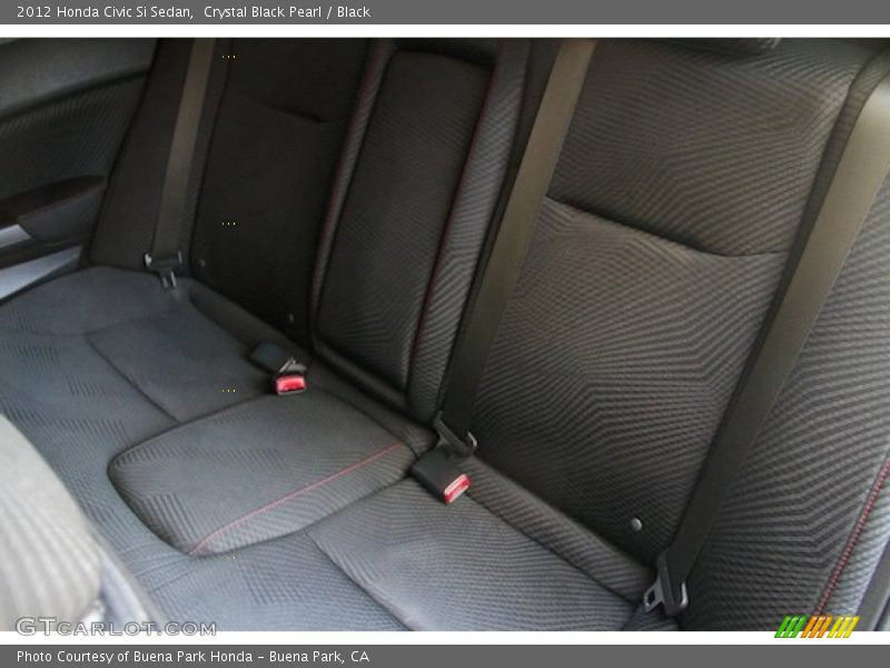 Crystal Black Pearl / Black 2012 Honda Civic Si Sedan