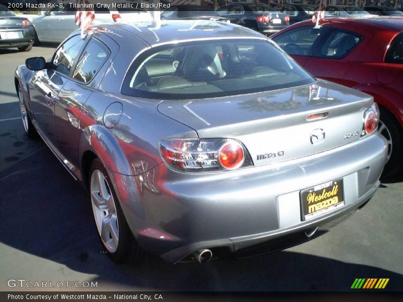Titanium Gray Metallic / Black/Red 2005 Mazda RX-8