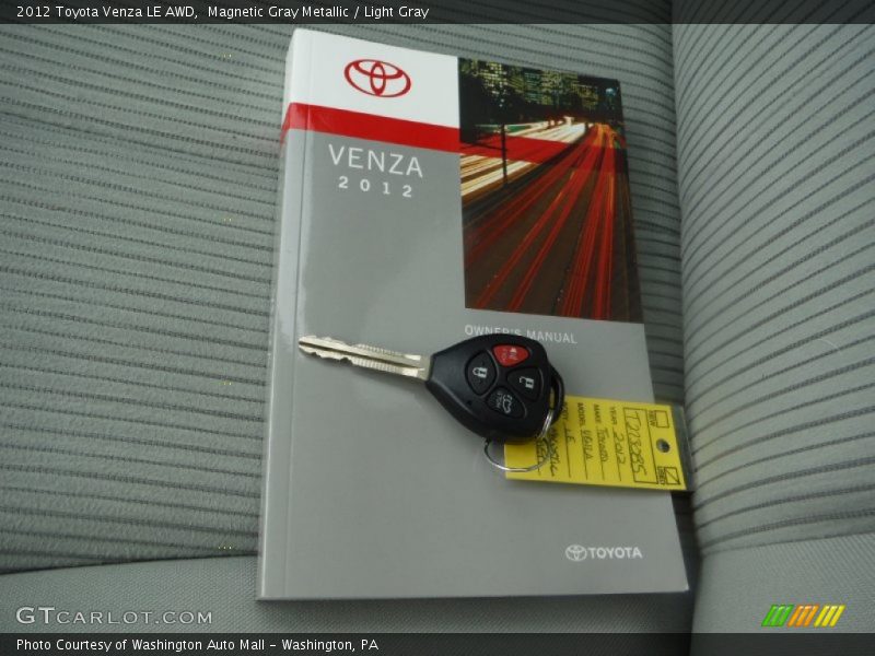 Magnetic Gray Metallic / Light Gray 2012 Toyota Venza LE AWD
