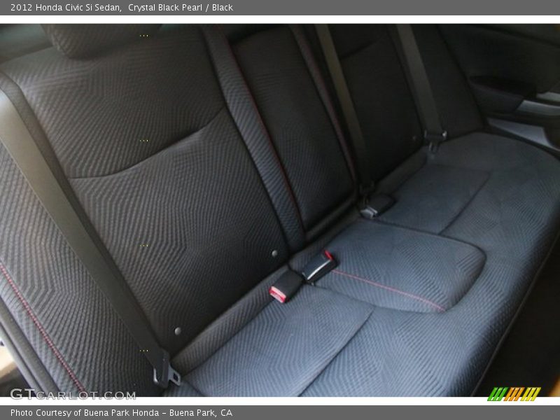 Crystal Black Pearl / Black 2012 Honda Civic Si Sedan