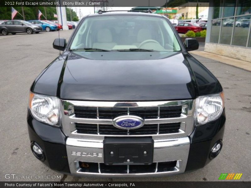 Ebony Black / Camel 2012 Ford Escape Limited V6