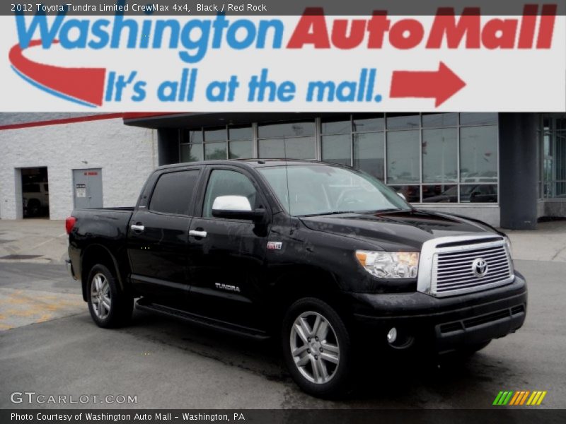 Black / Red Rock 2012 Toyota Tundra Limited CrewMax 4x4