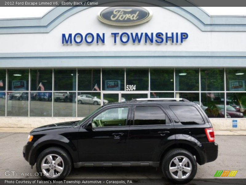 Ebony Black / Camel 2012 Ford Escape Limited V6
