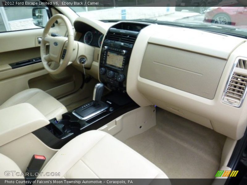 Ebony Black / Camel 2012 Ford Escape Limited V6