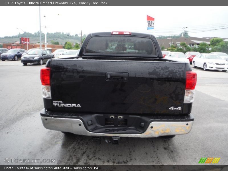 Black / Red Rock 2012 Toyota Tundra Limited CrewMax 4x4