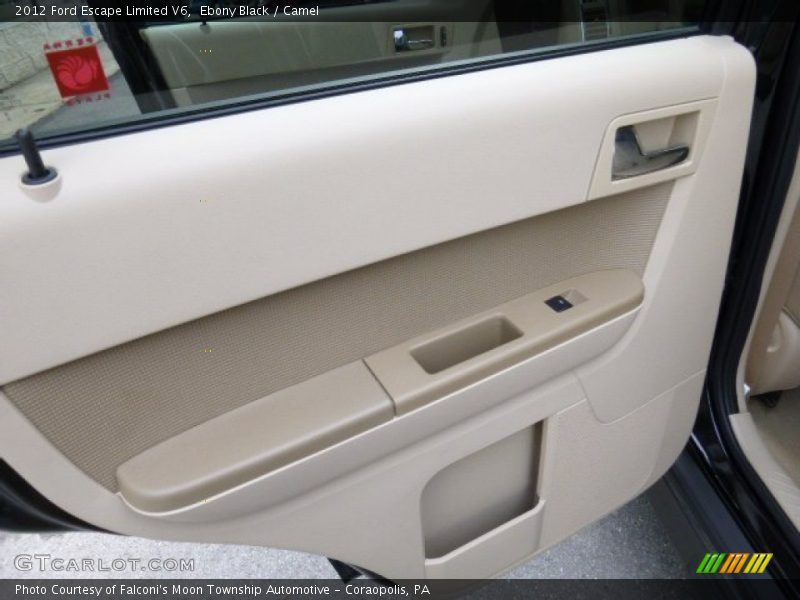 Ebony Black / Camel 2012 Ford Escape Limited V6